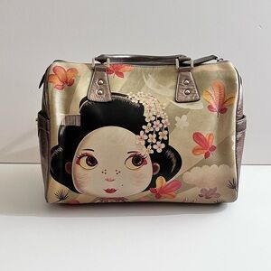 GUC TOOKATA PEOPLE  Big Geisha Sepia Boston Bag